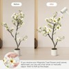 4-6FT Faux Magnolia Plants Artificial Flower Trees Fake Plants Arrangement Decor Indoor Outdoor Artificial Vivid Leaves White Pot - 3 of 4