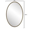 GlasFlength Decorative Wall Mirrors Bathroom Mirror Modern Wall Decor, Unique Style, for Entryway, Bedroom,Living Room, Washroom, Gold,25.6”*2”*39.37" - 4 of 4
