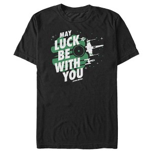 Men's Star Wars: A New Hope St. Patrick's Day May Luck Be With You Clover T-Shirt - 1 of 4