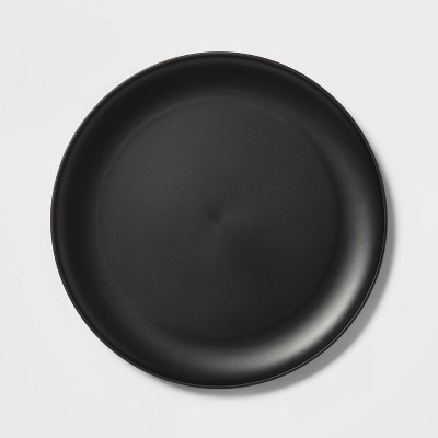 10.5" Plastic Dinner Plate Black - Room Essentials™