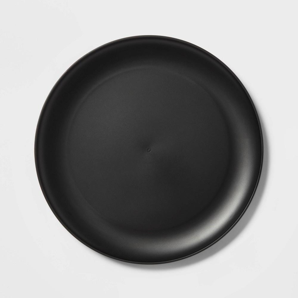 Case pack of 24, 10.5" Plastic Dinner Plate Black - Room Essentials™