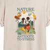 Women's - Disney - Nature The Antidote To Stress Oversized Graphic T-Shirt - 2 of 4