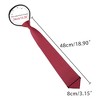 Allegra K Men's Pre Tied Formal Casual Zipper Solid Color Adjustable 8cm-wide Tie - 4 of 4