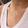 14K Gold Plated Shell/Starfish/Anchor/Dolphin Pendant Necklaces Ocean Beach Summer Jewelry for Women - 3 of 4