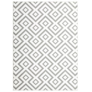 Washable Printed Rug Non Slip Low Pile Rug Soft Throw Floor Cover Foldable Indoor Carpet for Living Room Bedroom Playroom - 1 of 4