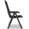 vidaXL Reclining Patio Chairs 2 pcs Plastic Anthracite - 4 of 4