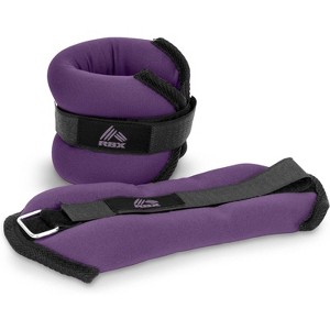 RBX 1LB Ankle & Wrist Weights for Women and Men - Velcro Straps Made for Jogging, Walking, Resistance Training and Physical Therapy (Set of 2) - 1 of 4