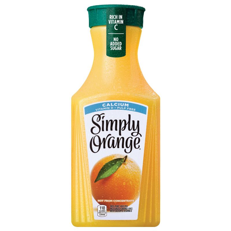 Simply Orange Pulp Free with Calcium &#38; Vitamin D Juice - 52 fl oz, 1 of 12