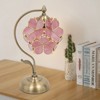 YIYIBYUS Floral Shape Desk Light, Stained Glass Table Lamp - 3 of 4