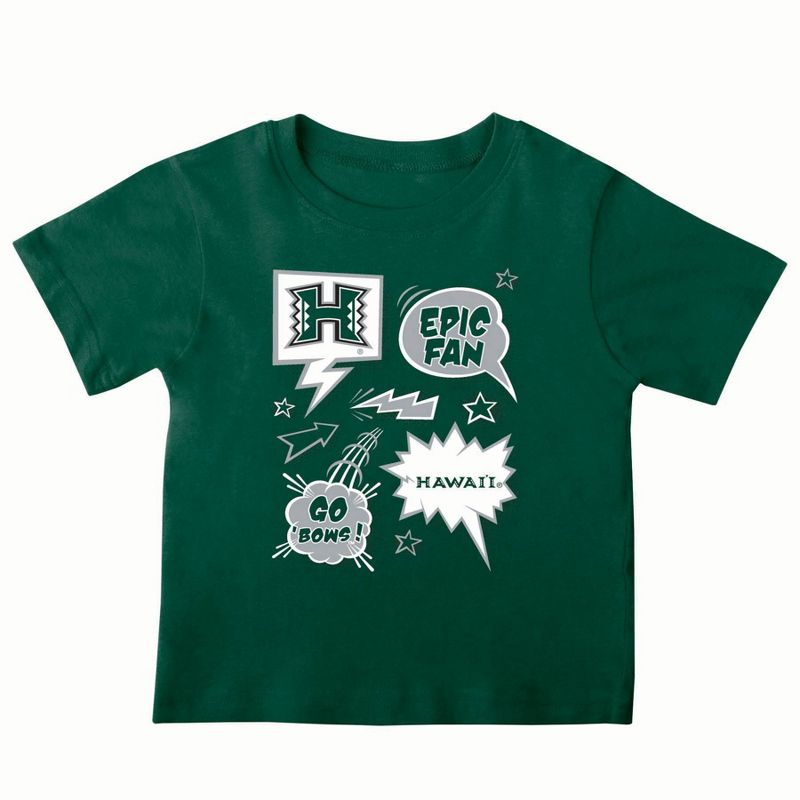 NCAA Hawaii Rainbow Warriors Toddler Boys&#39; 2pk T-Shirt, 2 of 4