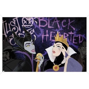 Trends International Disney Villains - Black Hearted Framed Wall Poster Prints - 1 of 4