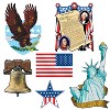 Beistle Patriotic Cutouts, 8"-18", (12/Pkg) Multicolored - 3 of 3