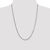 Black Bow Jewelry 1.5mm 14k White Gold Solid Franco Chain Necklace - 2 of 4