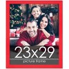 PosterPalooza | Classic Modern Red Picture Frame - UV Acrylic, Foam Board Backing, Hanging Hardware - 2 of 4