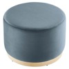 Modway Tilden Large 23 in. Round Performance Velvet Upholstered Ottoman - 2 of 4
