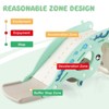 Safstar 4-in-1 Kids Slide Rocking Toy Slide Rocking Horse w/Basketball Hoop Rings Green - 4 of 4