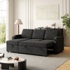 85.8" Upholstered Convertible L-Shaped Sleeper Sectional Sofa with Pull-Out Bed, USB & Type-C Charging Ports, Reversible Storage Chaise & Armrest - 4 of 4