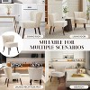 Velvet Accent Chair - Mid-Century Modern Lounge Chair with Wood Legs, 300Lb Capacity Wingback Chair, Comfortable Reading Chair for Bedroom, Office - 4 of 4