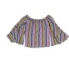 bar III Womens Striped Off the Shoulder Blouse - 2 of 2