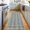 Machine Washable Geometric Living Room Rugs, Soft Non Slip Plaid Bedroom Rugs, Modern Low Pile Throw Carpet for Dining Room - 4 of 4