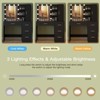 USIKEY Makeup Vanity with Lights, Vanity Desk with Mirror and 10 LED Lights, Vanity Table Set with 4 Drawers, Cabinet & 4 Necklace Hooks - 4 of 4