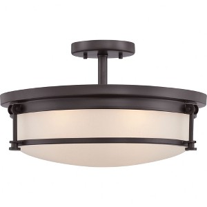 Quoizel Lighting Sailor 4 - Light Semi-Flush Mount in  Western Bronze - 1 of 4