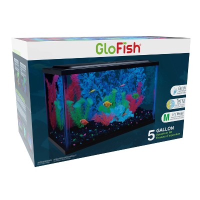 GloFish Aquarium Kit 5 Gallons, Includes LED Lighting And Filter