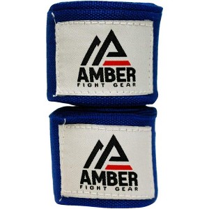Amber Fight Gear Semi-Elastic 180" Professional Hand Wraps with Hook and Loop Closure for Boxing, Kickboxing, Muay Thai, MMA - 1 of 4