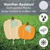 Big Dot of Happiness Girl Little Pumpkin - Yard Sign and Outdoor Lawn Decorations - Fall Birthday Party or Baby Shower Yard Signs - Set of 8 - 3 of 4