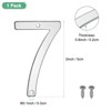 Unique Bargains 304 Stainless Steel Polished Surface Rust Resistant Corrosion Resistant House Number 1 Pc - 3 of 4