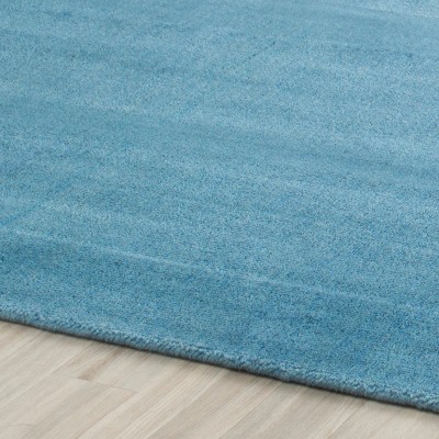 Himalaya Blue Hand-Tufted Wool 10' x 14' Shag Rug
