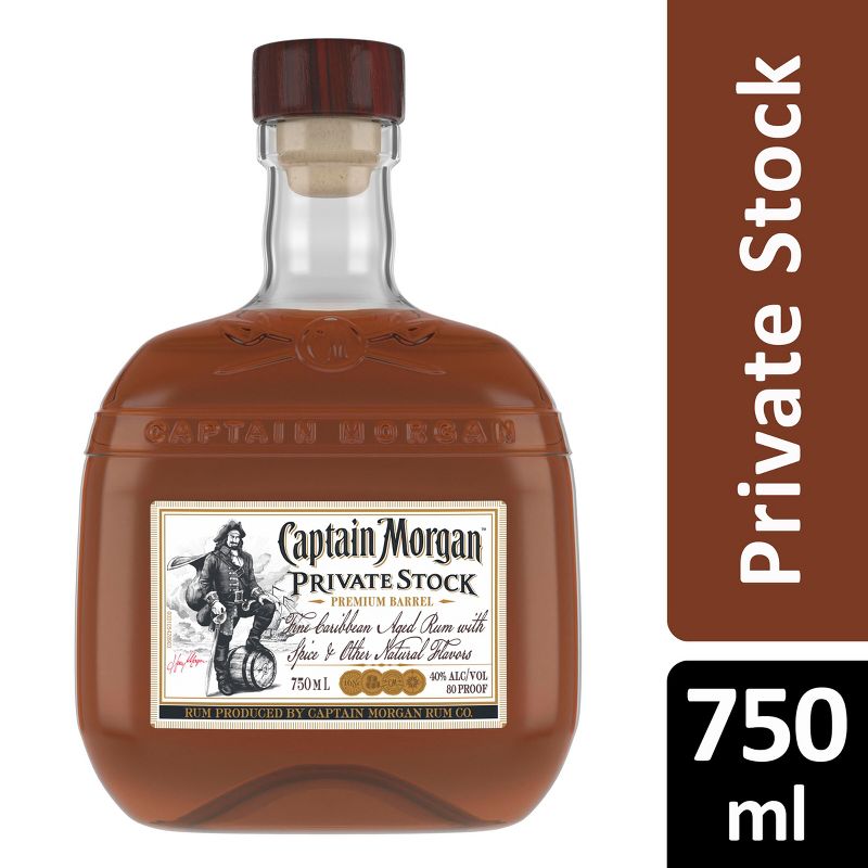 Captain Morgan Private Stock Rum - 750ml Bottle, 1 of 8