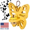 JCS Wildlife Double Nectar DOTS Hanging Butterfly Nectar Feeder - Bright Yellow Color - Made in the USA - 4 of 4