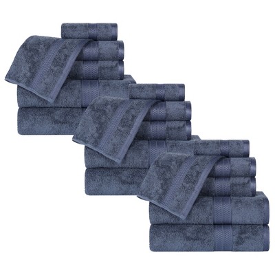 Rayon from Bamboo and Cotton Blend Cozy Plush Towel Set by Blue Nile Mills