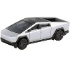 Tesla Cybertruck Pickup Truck Brushed Metal 1/75 Diecast Model Car by Tomica - 2 of 4