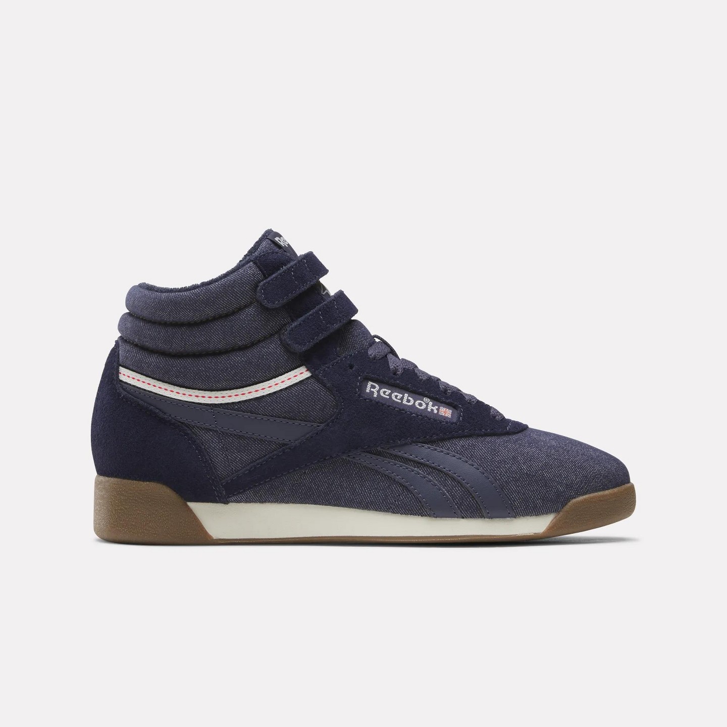 Женские кроссовки Reebok Freestyle Hi Shoes Size 5 DARKINDIGO/CHALK/GUM — фото 1