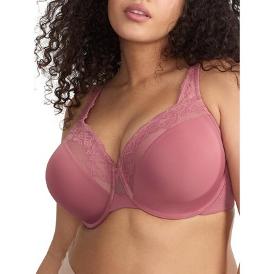 ERES floral-lace embroidered full-cup bra - Pink
