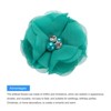 Unique Bargains Artificial Rhinestone Chiffon Flower Heads 20 Pcs Blue - 4 of 4