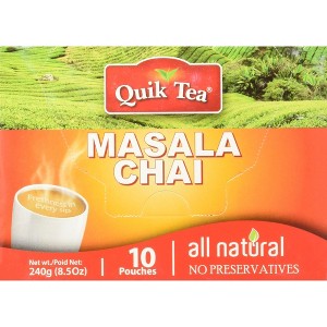 Quik Tea Masala Spiced Chai - 10 Pouches (Pack of 3 for a Total of 30 Pouches) - 1 of 4