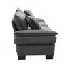 PAGED Corduroy Sofa Comfy Sleeper Couch Loveseat Sofa with Pillows and Double Layer Cushion for Living Room - 4 of 4