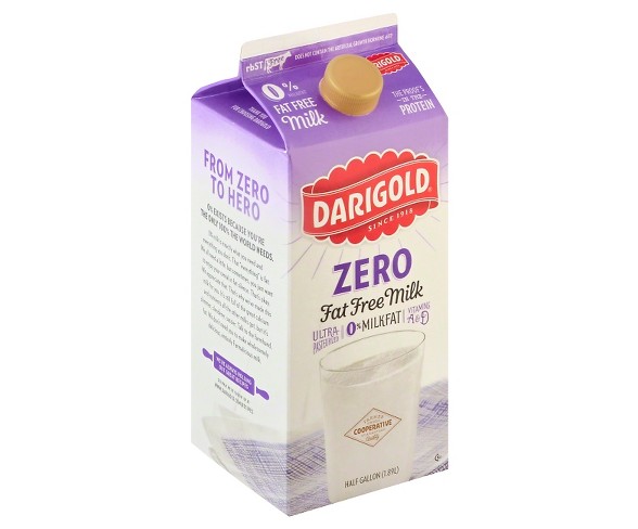 Darigold Zero Skim Milk - 0.5gal