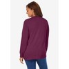 Woman Within Plus Size Perfect Long-Sleeve Cardigan - 3 of 4
