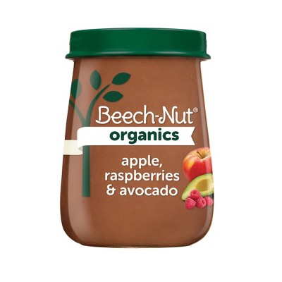 Image of Beech-Nut Organics Apple Raspberries & Avocado Baby Food Jar - 4oz