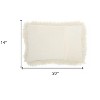 HomeRoots 14" X 20" Cream Throw Pillow - 3 of 4