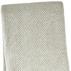 HomeRoots 51" X 67" Beige Cotton Woven Herringbone Throw Blanket with Fringe - 4 of 4