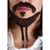HalloweenCostumes.com One Size  Men  Adult Disney Jack Sparrow Halloween Costume Mustache and Goatee Accessory, Brown - 3 of 4