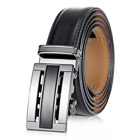 Gallery Seven Leather Click Belt , Adjustable Ratchet Belt For Men