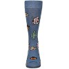 Memoi Men's Spooky Western-Themed Halloween Holiday Crew Sock Denim Heather 10-13 - 2 of 4