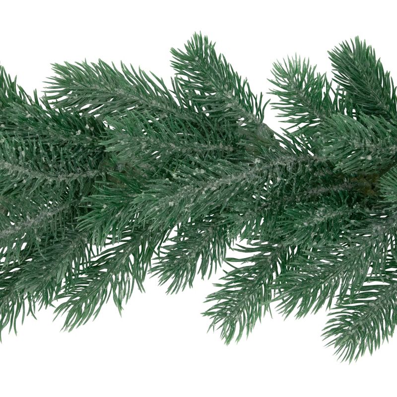 Northlight 6' x 7" Frosted and Dusted Green Pine Artificial Christmas Garland - Unlit, 6 of 7