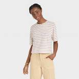 Women's Linen Boxy Short-Sleeve T-Shirt - Universal Thread™